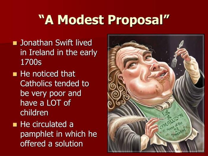 Modest proposal swift jonathan satire power proposals composition joke april