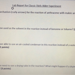 Diels alder reaction lab report