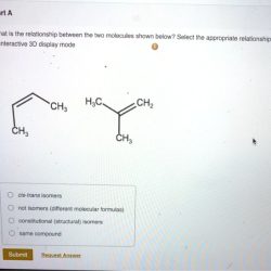 Molecules relationship two between shown below