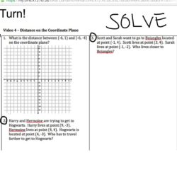 Midpoint and distance in the coordinate plane assignment answer key